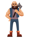 پیش‌نمایش فایل young-lumberjack-carry-axe-5527256 از پک حرفه