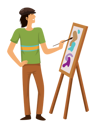 پیش‌نمایش فایل young-painter-is-painting-on-canvas-5527272 از پک حرفه