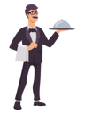 پیش‌نمایش فایل young-waiter-serving-food-5527264 از پک حرفه