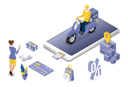 پیش‌نمایش فایل online-delivery-tracking-app-5527175 از پک خرید آنلاین