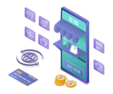 پیش‌نمایش فایل online-shopping-application-5527174 از پک خرید آنلاین
