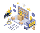پیش‌نمایش فایل online-shopping-delivery-process-5527168 از پک خرید آنلاین
