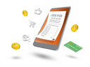 پیش‌نمایش فایل online-shopping-receipt-5527180 از پک خرید آنلاین