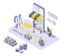 پیش‌نمایش فایل online-shopping-via-card-payment-5527173 از پک خرید آنلاین