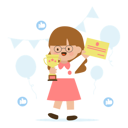 پیش‌نمایش فایل adorable-little-girl-receives-certificate-and-golden-trophy-5527300 از پک فعالیت کودکان