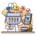 پیش‌نمایش فایل mobile-shopping-app-5718953 از پک خرید آنلاین