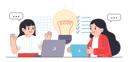 پیش‌نمایش فایل young-women-discussing-idea-and-works-on-laptop-5719451 از پک فعالیت افراد