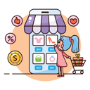 پیش‌نمایش فایل online-shopping-platform-5718899 از پک اپلیکیشن گوشی هوشمند