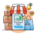 پیش‌نمایش فایل online-shopping-platform-5718900 از پک اپلیکیشن گوشی هوشمند