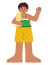 پیش‌نمایش فایل boy-drinking-coconut-water-5719500 از پک تابستان کودکان