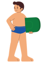 پیش‌نمایش فایل man-going-surfing-5719499 از پک تابستان کودکان