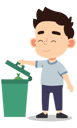 پیش‌نمایش فایل boy-throws-waste-in-dustbin-10980656 از پک فعالیت کودکان