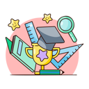 پیش‌نمایش فایل graduation-trophy-10980426 از پک آموزش و پرورش