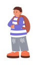 پیش‌نمایش فایل boy-is-going-to-school-10980347 از پک کودکان