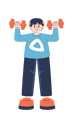 پیش‌نمایش فایل girl-is-doing-weight-lifting-10980336 از پک کودکان