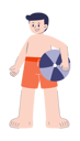 پیش‌نمایش فایل boy-is-holding-beach-ball-10980308 از پک کودکان