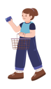 پیش‌نمایش فایل girl-is-doing-card-payment-10980330 از پک کودکان