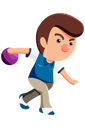 پیش‌نمایش فایل bowling-player-10980182 از پک کودک ورزشکار