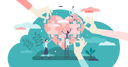 پیش‌نمایش فایل heart-care-5357614 از پک مفاهیم داوطلبی