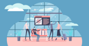 پیش‌نمایش فایل airport-public-safety-restrictions-concept-2279345 از پک ویروس کرونا
