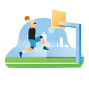 پیش‌نمایش فایل basketball-player-hitting-goal-6200931 از پک شخصیت ورزشی