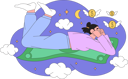 پیش‌نمایش فایل woman-sleep-dreams-about-her-being-rich-and-wealthy-and-earn-a-lot-of-money-10139175 از پک پول