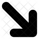 پیش‌نمایش فایل diagonal-down-arrow-vector از پک پیکان ها