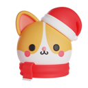 پیش‌نمایش فایل cute-cat-wearing-christmas-hat-and-scarf-6742830 از پک کریسمس