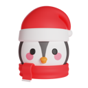 پیش‌نمایش فایل cute-penguin-wearing-christmas-hat-and-scarf-6742820 از پک کریسمس