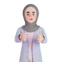 پیش‌نمایش فایل muslim-woman-giving-thumbs-up-8048098 از پک کارمند زن مسلمان