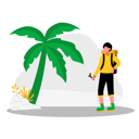 پیش‌نمایش فایل boy-enjoying-at-tropical-beach-6329070 از پک تعطیلات سفر