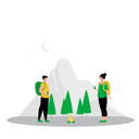پیش‌نمایش فایل couple-standing-beside-campfire-6329082 از پک تعطیلات سفر