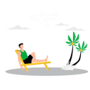 پیش‌نمایش فایل man-relaxing-on-beach-chair-6329068 از پک تعطیلات سفر