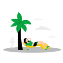 پیش‌نمایش فایل woman-enjoying-sunbath-under-coconut-tree-6329084 از پک تعطیلات سفر