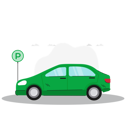 پیش‌نمایش فایل car-parked-near-parking-sign-6570857 از پک وسایل نقلیه حمل و نقل