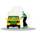 پیش‌نمایش فایل man-entering-into-car-6570836 از پک وسایل نقلیه حمل و نقل