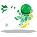 پیش‌نمایش فایل astronaut-in-space-6957083 از پک فضا