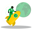 پیش‌نمایش فایل astronaut-on-rocket-6957096 از پک فضا