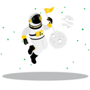پیش‌نمایش فایل astronaut-roaming-in-space-6957076 از پک فضا
