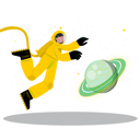 پیش‌نمایش فایل astronaut-roaming-in-space-6957081 از پک فضا