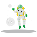 پیش‌نمایش فایل spaceman-6957098 از پک فضا