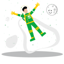 پیش‌نمایش فایل spaceman-doing-spacewalk-6957093 از پک فضا