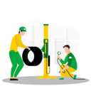 پیش‌نمایش فایل car-tire-service-6956829 از پک ابزار | خدمات | ساخت وساز
