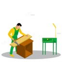 پیش‌نمایش فایل male-carpenter-cutting-wood-6956823 از پک ابزار | خدمات | ساخت وساز