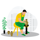پیش‌نمایش فایل pottery-making-6956816 از پک ابزار | خدمات | ساخت وساز