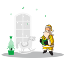 پیش‌نمایش فایل christmas-santa-with-gift-7265851 از پک کریسمس