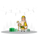 پیش‌نمایش فایل christmas-santa-with-gift-7265855 از پک کریسمس