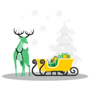 پیش‌نمایش فایل christmas-sleigh-with-gifts-7265830 از پک کریسمس
