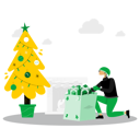پیش‌نمایش فایل man-with-christmas-gift-7265833 از پک کریسمس