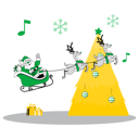 پیش‌نمایش فایل santa-going-to-deliver-gift-7265840 از پک کریسمس